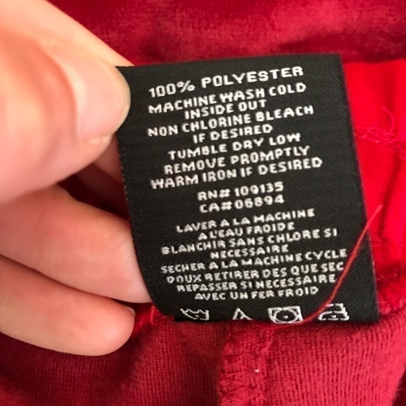 NBA: NWT Bulls Vintage 90s Style Red Velvet Drawstring Lounge Sweat Pants - Picture 5 of 7